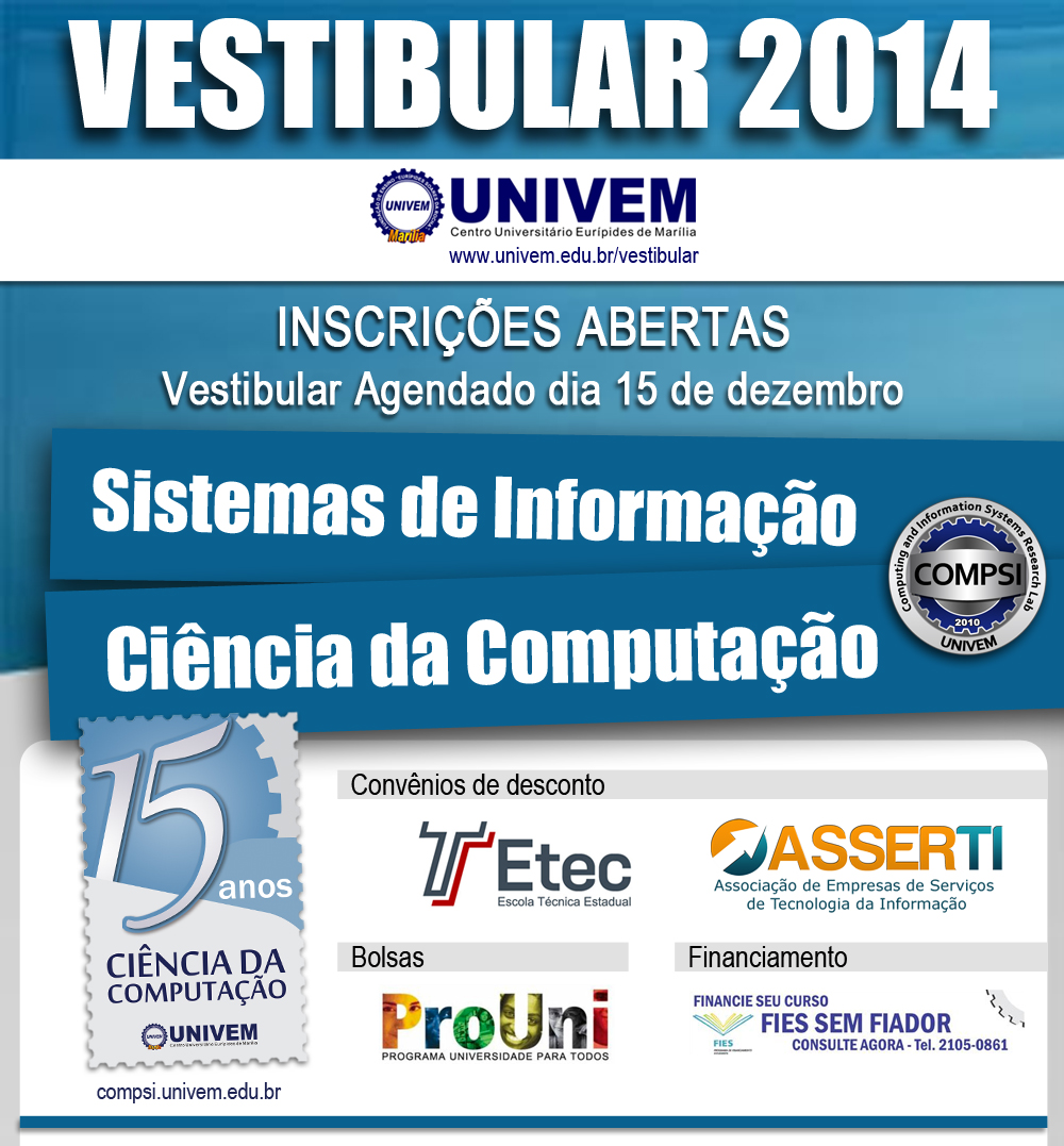 Vestibular Agendado 2014 do Univem